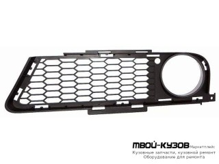 РЕШЕТКА БАМПЕРА ПЕРЕДНИЙ ЛЕВАЯ СТОРОНА С ОТВЕРСТИЯМИ ПОД ПРОТИВОТУМАННЫЕ ФАРЫ (DEPO) для BMW E90 СЕДАН / E91 УНИВЕРСАЛ (3 SERIES) (2004-)