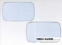 СТЕКЛО ЗЕРКАЛА ЛЕВАЯ СТОРОНА +/- ПОДОГРЕВОМ (FLAT) (ТАЙВАНЬ) для BMW E36 (12.1990 - 01.2000)