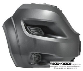 БАМПЕР ПЕРЕДНИЙ ПРАВАЯ СТОРОНА БЕЗ ОТВЕРСТИЙ ПОД ПРОТИВОТУМАННЫЕ ФАРЫ (ИТАЛИЯ) для Peugeot BOXER (2014-) / FIAT DUCATO (2014-)