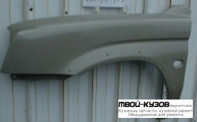 КРЫЛО ПЕРЕДНИЙ ЛЕВАЯ СТОРОНА С ОТВ ПОД ПОВТОРИТЕЛЬ ПОД МОЛДИНГ 4WD (ТАЙВАНЬ) для Mitsubishi L200 (1996-)