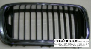РЕШЕТКА РАДИАТОРА ПРАВАЯ СТОРОНА ХРОМ-ЧЁРНЫЙ (ТАЙВАНЬ) для BMW E38 (06.1994 - 08.1998) (09.1998 - 2002)