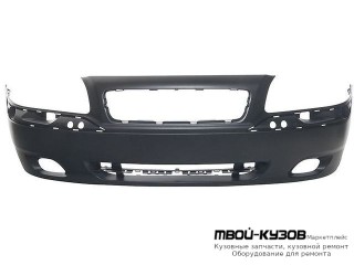 БАМПЕР ПЕРЕДНИЙ С ОТВ ПОД МОЛДИНГ ГРУНТ (ТАЙВАНЬ) для Volvo S80 (1998-)