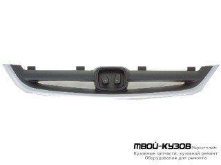 РЕШЕТКА РАДИАТОРА (СЕДАН) ХРОМ-ЧЁРНЫЙ (ТАЙВАНЬ) для Honda CIVIC (2003-) СЕДАН