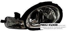 ФАРА +УКАЗ.ПОВОРОТА ЛЕВАЯ + ПРАВАЯ (КОМПЛЕКТ) ТЮНИНГ ПРОЗРАЧНЫЙ (EAGLE EYES) ВНУТРИ ЧЁРНЫЙ для Dodge NEON (2000-)