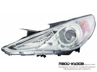 ФАРА ЛЕВАЯ СТОРОНА ПОД КОРРЕКТОР (КСЕНОН) (DEPO) для Hyundai SONATA (2010-)