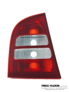 ФОНАРЬ ЗАДНИЙ ВНЕШНИЙ ЛЕВАЯ СТОРОНА (СЕДАН) (DEPO) КРАСНЫЙ-БЕЛ для Skoda OCTAVIA (04.1997 - 07.2000 08.2000-)