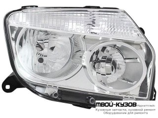ФАРА ПРАВАЯ СТОРОНА +/- ПОД КОРРЕКТОР ВНУТРИ ХРОМ (КИТАЙ) для Renault DUSTER (2010-)