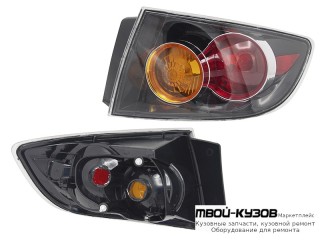 ФОНАРЬ ЗАДНИЙ ВНЕШНИЙ ПРАВАЯ СТОРОНА (СЕДАН) ПРОЗРАЧНЫЙН (КИТАЙ) для Mazda 3 (2004-)