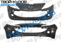 207 06 - БАМПЕР ПЕРЕДНИЙ ГРУНТ, ОТВЕРСТИЯ ДЛЯ ГАЛОГЕНОК