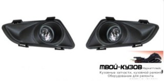 ФАРА ПРОТИВОТУМАННАЯ ЛЕВАЯ + ПРАВАЯ (КОМПЛЕКТ) С ПРОВОДК , КНОПКОЙ , РЕШЕТК БАМПЕРА для Mazda 6 (2002-2007)