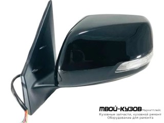 ЗЕРКАЛО ЛЕВАЯ СТОРОНА ЭЛЕКТР С УКАЗАТЕЛЬ ПОВОРОТА , АВТОСКЛАДЫВ , ГРУНТ (CONVEX) (ТАЙВАНЬ) для Toyota LANDCRUISER 200 (2008-2011)