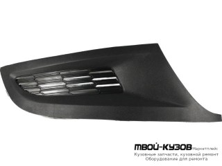 РЕШЕТКА БАМПЕРА ПЕРЕДНИЙ ПРАВАЯ СТОРОНА БЕЗ ОТВЕРСТИЙ ПОД ПРОТИВОТУМАННЫЕ ФАРЫ (ХЭТЧБЭК) (КИТАЙ) для Volkswagen POLO (09.2010 - 2020)