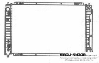 РАДИАТОР ОХЛАЖДЕНИЯ 2 2.3 AT MT АЛЮМИН для Ford MAVERICK (EURO) (2000-2002) ESCAPE (USA) (2001- / 2008-), Mazda TRIBUTE (2001-2004) (2005-2006)