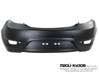 БАМПЕР ЗАДНИЙ (ХЭТЧБЭК) ГРУНТ (ТАЙВАНЬ) для Hyundai SOLARIS (2011-)