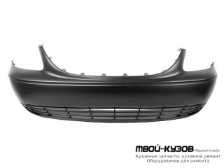 БАМПЕР ПЕРЕДНИЙ БЕЗ ОТВ П/ ПРОТИВОТУМ ЧЁРНЫЙ (ТАЙВАНЬ) для Plymouth VOYAGER / DODGE CARAVAN - GRAND CARAVAN / CHRYSLER TOWN&COUNTRY (2001-2004)