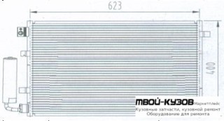 QASHQAI КОНДЕНСАТОР КОНДИЦИОНЕРА 2 (см.каталог) для Nissan QASHQAI (2007-)