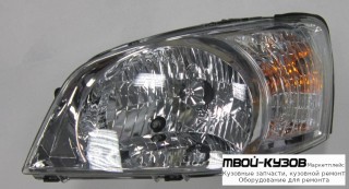 ФАРА ЛЕВАЯ СТОРОНА ПОД КОРРЕКТОР (КИТАЙ) для Hyundai GETZ (2003-2005)