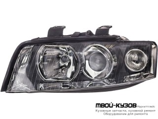 ФАРА ЛЕВАЯ СТОРОНА ПОД КОРРЕКТОР (КСЕНОН) (DEPO) для Audi A4 (02.2001 - 2004)