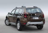 R.4703.010 - ЗАЩИТА ЗАДНЕГО БАМПЕРА d57 скоба (RIVAL) Renault Duster рестайлинг (2015-)