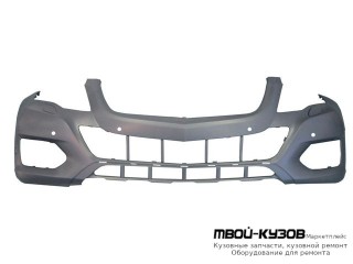 БАМПЕР ПЕРЕДНИЙ С ОТВ П/ОМЫВАТЕЛЬ , ПОД ДАТЧИКИ , ГРУНТ (ТАЙВАНЬ) для Mercedes X204 GLK-CLASS (2008-)