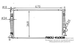 РАДИАТОР ОХЛАЖДЕНИЯ 1.3 1.6 2 для Volvo S40 (2004-), Ford FOCUS (2005-), Ford FOCUS (2008-2010), Ford FOCUS C-MAX (2003-), Mazda 3 (2004-)