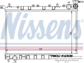 РАДИАТОР ОХЛАЖДЕНИЯ MT 1.4 1.6 1.8 для Nissan ALMERA N15 (10.1995 - 05.1998) (06.1998 - 05.2000)