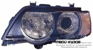 ФАРА ЛЕВАЯ СТОРОНА (КСЕНОН) С БЕЛ УКАЗАТЕЛЬ ПОВОРОТА КОРРЕКТОР (DEPO) для BMW E53 X5 (1999-2004.2004 - 2006)