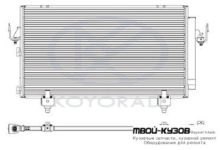 RAV4 КОНДЕНСАТОР КОНДИЦИОНЕРА (KOYO) для Toyota RAV4 (2000-2003) (2004-2005)