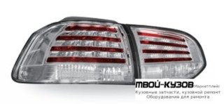 ФОНАРЬ ЗАДНИЙ ВНЕШНИЙ+ВНУТР ЛЕВАЯ + ПРАВАЯ (КОМПЛЕКТ) (ХЭТЧБЭК) ТЮНИНГ С ДИОД (JUNYAN) ВНУТРИ ХРОМ для Volkswagen GOLF VI (2009-2011)