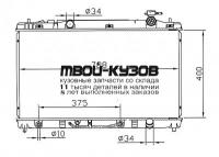 TYCAM06-914 - РАДИАТОР ОХЛАЖДЕНИЯ (ТАЙВАНЬ) Toyota Camry V40 (2006-)