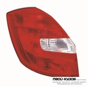 ФОНАРЬ ЗАДНИЙ ВНЕШНИЙ ЛЕВАЯ СТОРОНА (5 дв) (DEPO) для Skoda FABIA / ROOMSTER (2007-2009), Skoda FABIA / ROOMSTER (2010-)