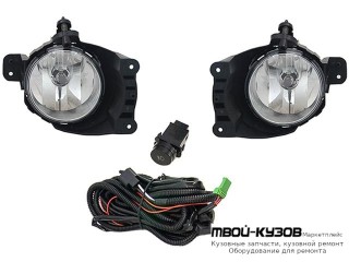 ФАРА ПРОТИВОТУМАННАЯ ЛЕВАЯ + ПРАВАЯ (КОМПЛЕКТ) С ПРОВОДК , КНОПКОЙ для Chevrolet AVEO T300 (2011-), Chevrolet COBALT (2013-)