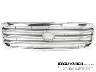 РЕШЕТКА РАДИАТОРА ХРОМ-СЕРЫЙ (ТАЙВАНЬ) для Toyota LANDCRUISER 100 (1998-)