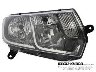 ФАРА ПРАВАЯ СТОРОНА ВНУТРИ ЧЁРНЫЙ (КИТАЙ) для Renault LOGAN / SANDERO (2014-)