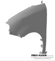 КРЫЛО ПЕРЕДНИЙ ЛЕВАЯ СТОРОНА (КИТАЙ) для Chery QQ (2006-)