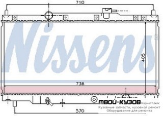 РАДИАТОР ОХЛАЖДЕНИЯ MT 2 (KOYO) для Honda CRV (2002-2005), Honda ELEMENT (2003-)