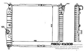 РАДИАТОР ОХЛАЖДЕНИЯ MT 1.2 1.4 для Chevrolet AVEO T200 (2004-), Chevrolet AVEO T250 (2006-)