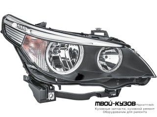 ФАРА ПРАВАЯ СТОРОНА С КОРРЕКТОР , ДИОД (DEPO) для BMW E60 (2002-)