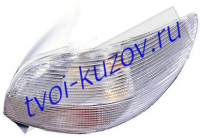 206 ФОНАРЬ задний внешний левый вместе с правым (КОМПЛЕКТ) ТЮНИНГОВАН. хрустальн. белого цвета