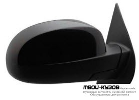 ЗЕРКАЛО ПРАВАЯ СТОРОНА ЭЛЕКТР С ПОДОГРЕВОМ АВТОСКЛАДЫВ СИГНАЛ СЛЕПЫХ ЗОН ПАМЯТЬЮ ПОДСВЕТ (Тайвань) ГРУНТ для Cadillac ESCALADE (2007-), Chevrolet YUKON / SUBURBAN / TAHOE / AVALANCHE (2007-2011)