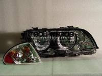 444-1129PXNDFE1 - ТЮНИНГ-ФАРЫ (КОМПЛЕКТ) с указателями поворота (DEPO) BMW E46 (1998-)