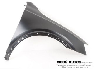 КРЫЛО ПЕРЕДНИЙ ПРАВАЯ СТОРОНА БЕЗ ОТВ ПОД ПОВТОРИТЕЛЬ (ТАЙВАНЬ) для Audi Q3 (2011-)