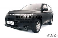 AFZDAMOUT1302B - ЗАЩИТА ПЕРЕДНЕГО БАМПЕРА d57+d42 (Arbori) Mitsubishi Outlander (2012-2015)