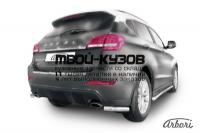 AFZDAHAVH209 - ЗАЩИТА ЗАДНЕГО БАМПЕРА d57 уголки (Arbori) Haval H2 (2014-2020)