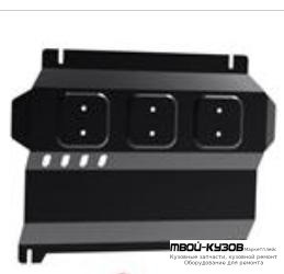 ЗАЩИТА ПОДДОНА ДВИГАТЕЛЯ , С КРЕПЛЕН 3 , 3.2 , СТАЛЬН для Mitsubishi L200 (2005-), Mitsubishi PAJERO SPORT (2009-)