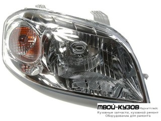 ФАРА ПРАВАЯ СТОРОНА С КОРРЕКТОР (СЕДАН) (DEPO) для Chevrolet AVEO T250 (2006-)