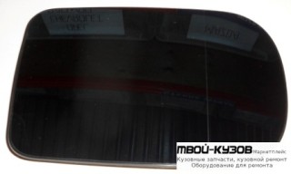 СТЕКЛО ЗЕРКАЛА ЛЕВАЯ СТОРОНА С ПОДОГРЕВОМ (ТАЙВАНЬ) для BMW E38 (06.1994 - 08.1998) (09.1998 - 2002), BMW E39 (11.1995 - 2003)