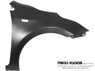 КРЫЛО ПЕРЕДНИЙ ПРАВАЯ СТОРОНА С ОТВ ПОД ПОВТОРИТЕЛЬ (СЕДАН) (КИТАЙ) для KIA RIO (2017-), KIA RIO (2020-)