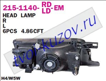n14 фара левая (под электро корректор) 215-1140L-LD-EM