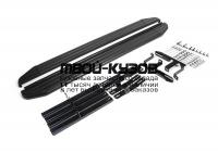 A160ALB.3302.2 - ПОРОГИ-ПОДНОЖКИ (КОМПЛЕКТ) Premium-Black (RIVAL) Lifan X60 (2012-2016)